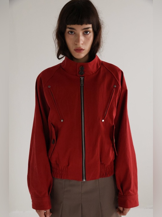 Shop peche Jackets & Blazers - Shop Peche Red Jacket